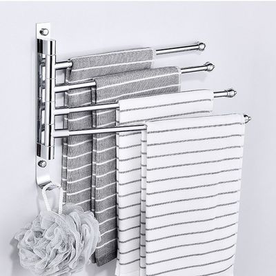 10KG Loading Stainless Steel Wall Mounted Towel Rack Five Storey